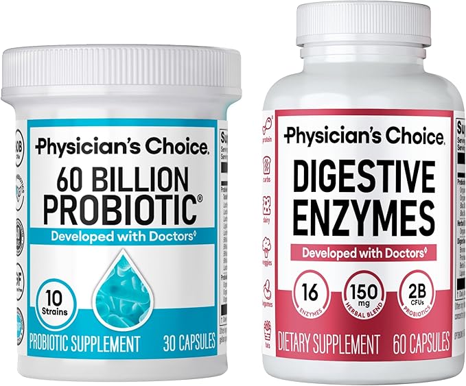 30 ct Probiotics + 60 ct Enzymes