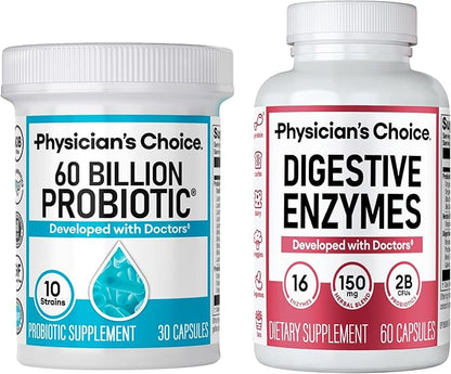 30 ct Probiotics + 60 ct Enzymes