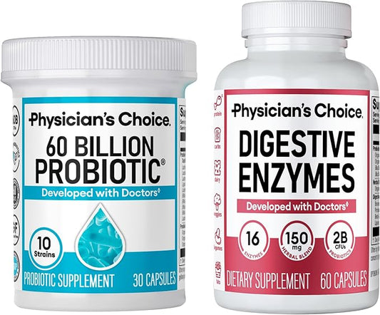 30 ct Probiotics + 60 ct Enzymes